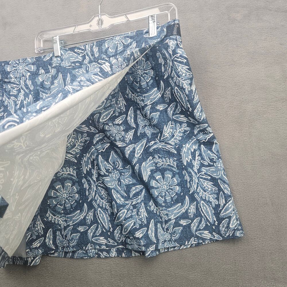 Rip Skirt Hawaii Women Wrap Skirt  Floral Beach Pockets Rustica Denim Size Large - Picture 5 of 9